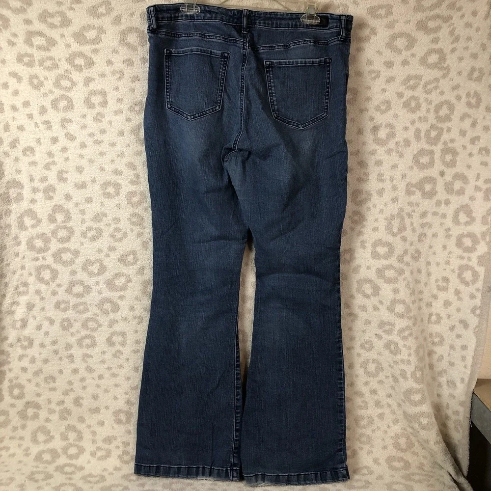 Sofia jeans women's 18 blue denim‎ Melisa flare distressed stretch